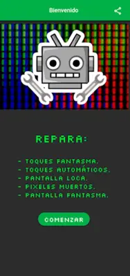 Robot Reparador de Pixeles android App screenshot 0